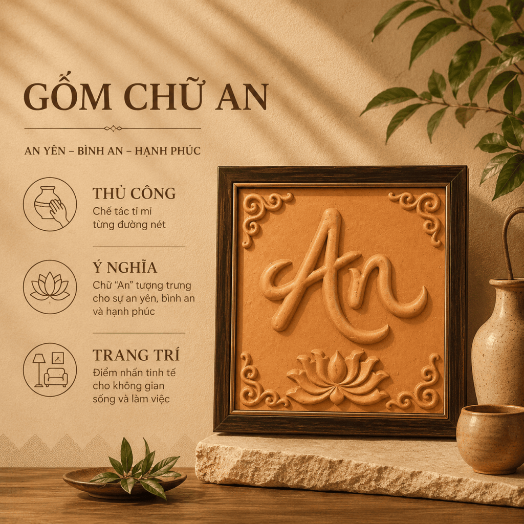 Gốm chữ AN